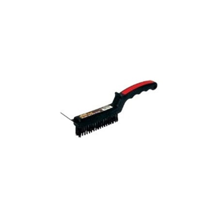 Tinkertools BW01450 Perfect Prep 4 x 19 Wire Brush Long Handle With Scraper And Plastic Handle TI1592728